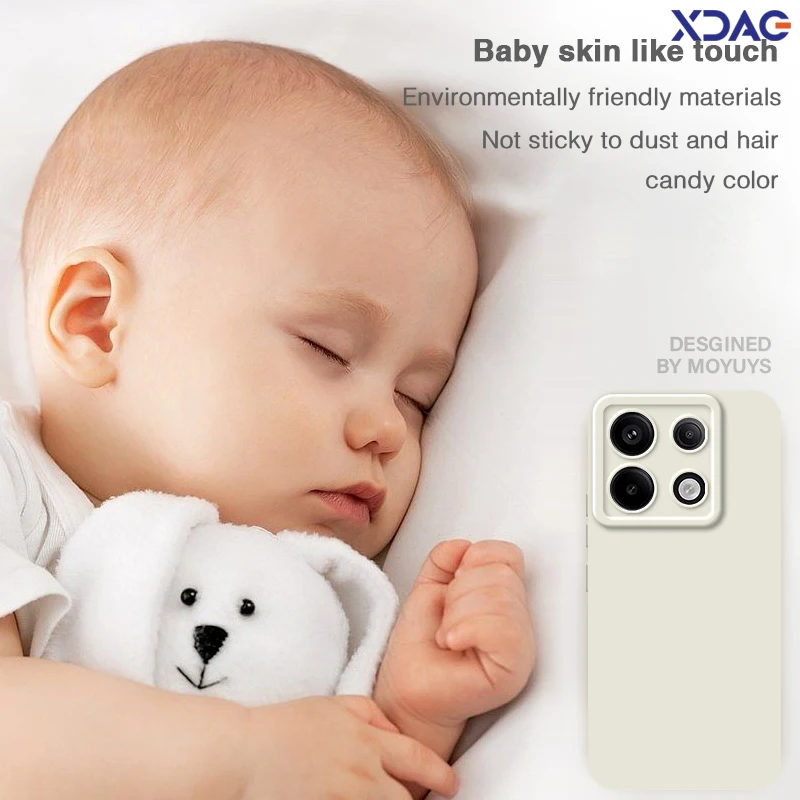 Funda de teléfono para Xiaomi Poco X6, X4, X3, X2, F6, F5, F4, F3, F2, M4, M3 Pro, Neo GT, C31, 5G, fundas traseras de silicona líquida cuadradas suaves con Ojos de Ángel - imagen 5