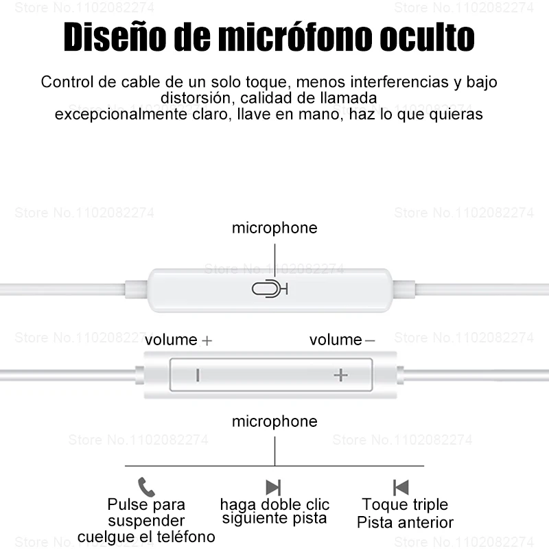 Auriculares intrauditivos con cable tipo C para Xiaomi Mi 13, 12, 11 Pro, Ultra, 3,5 MM, Redmi Note 11, 12, Turbo - imagen 5