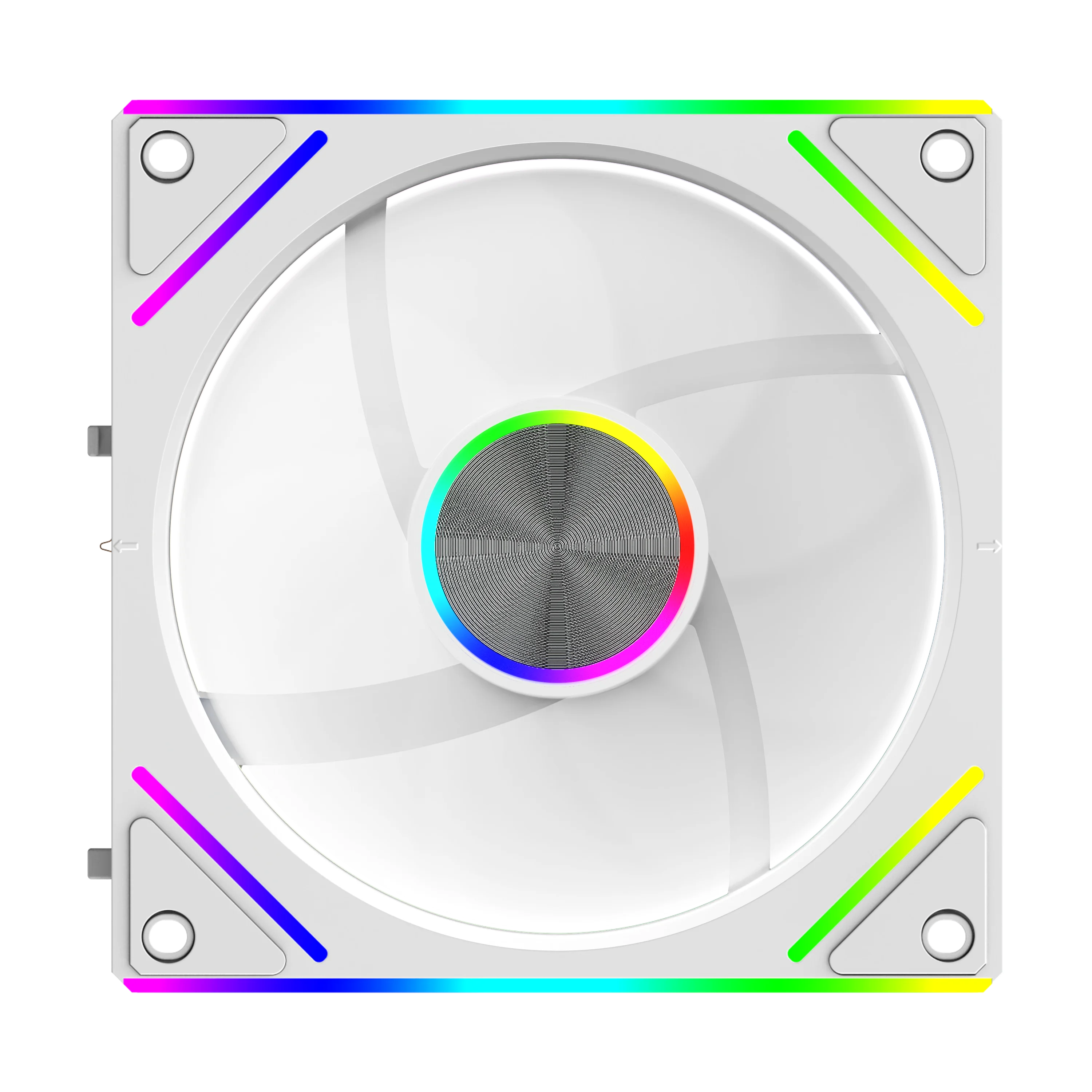 UPSIREN WF-3 120mm caja de empalme sin cables ventilador placa base sincronización de luz 4PIN PWM eje central CD diseño de textura 12CM - imagen 2