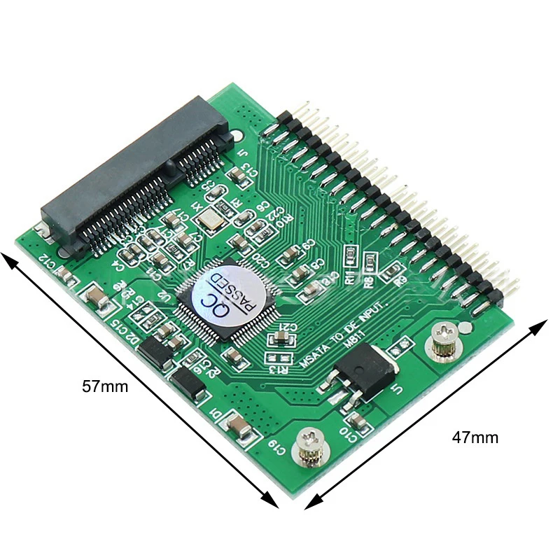Tarjeta convertidora mSATA SSD a IDE, Mini PCI-e a 5V, 2,5 pulgadas, IDE, 44 pines, adaptador de conexión HDD, expansión de memoria para ordenador portátil, tarjeta adicional - imagen 3