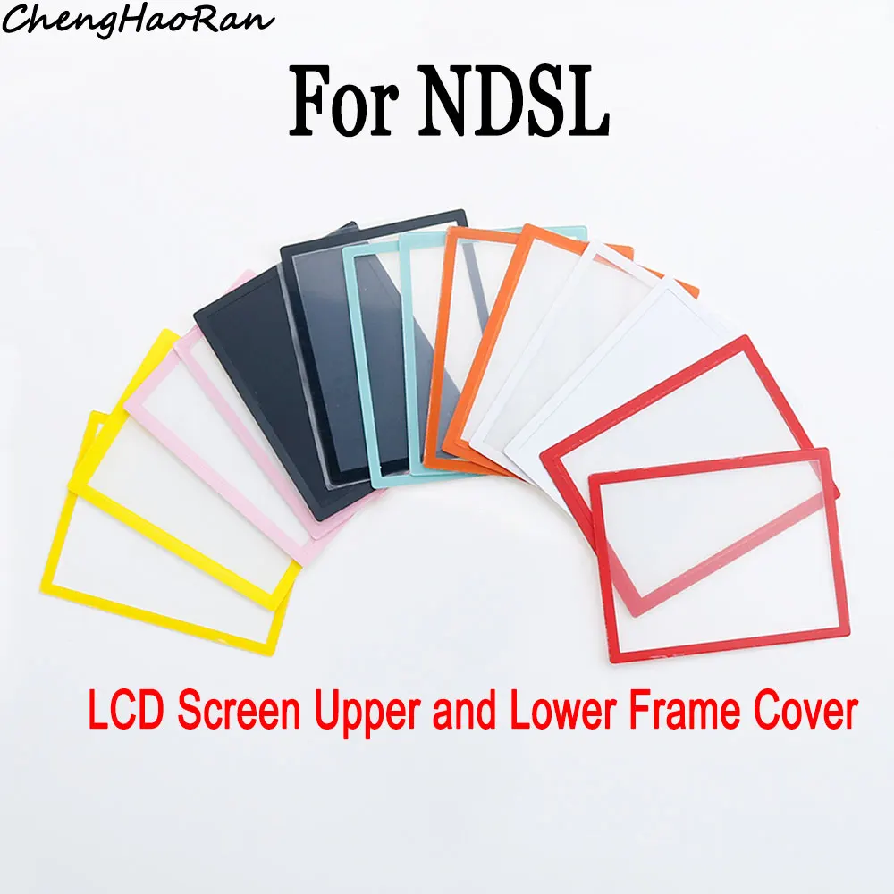 Cubierta superior de pantalla LCD + lente de plástico de marco inferior + lápiz óptico para consola de juegos NDSL DS Lite, accesorios de repuesto, 1 unidad - imagen 4