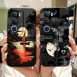 Vivo Y19s – Funda de silicona antigolpes con diseño estampado