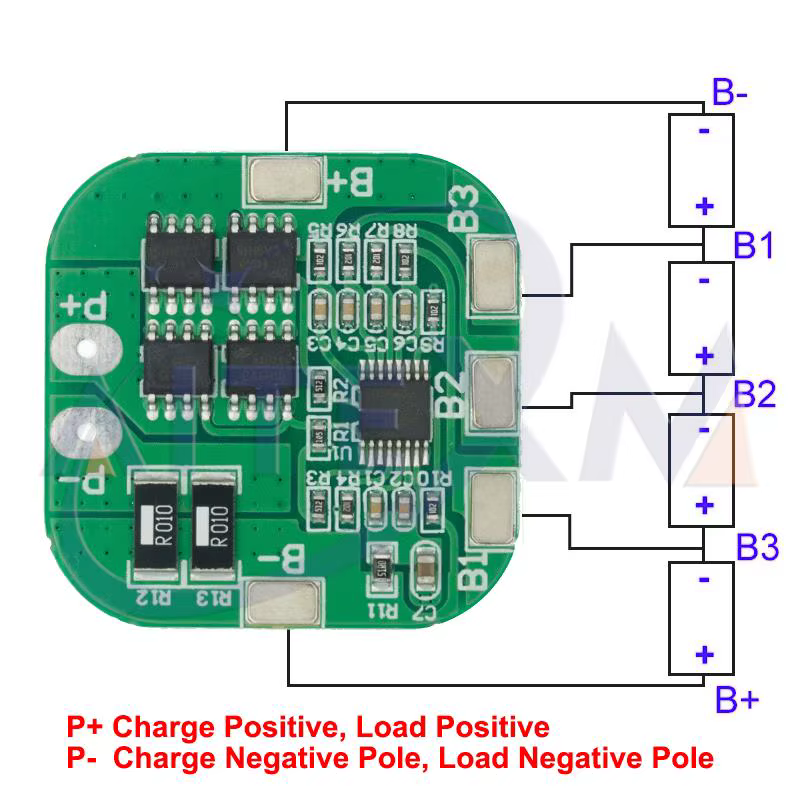 2 uds 4S 14,8 V/16,8 V 20A pico Li-ion BMS PCM Placa de protección de batería BMS PCM para batería de litio LicoO2 Limn2O4 18650 Li - imagen 2
