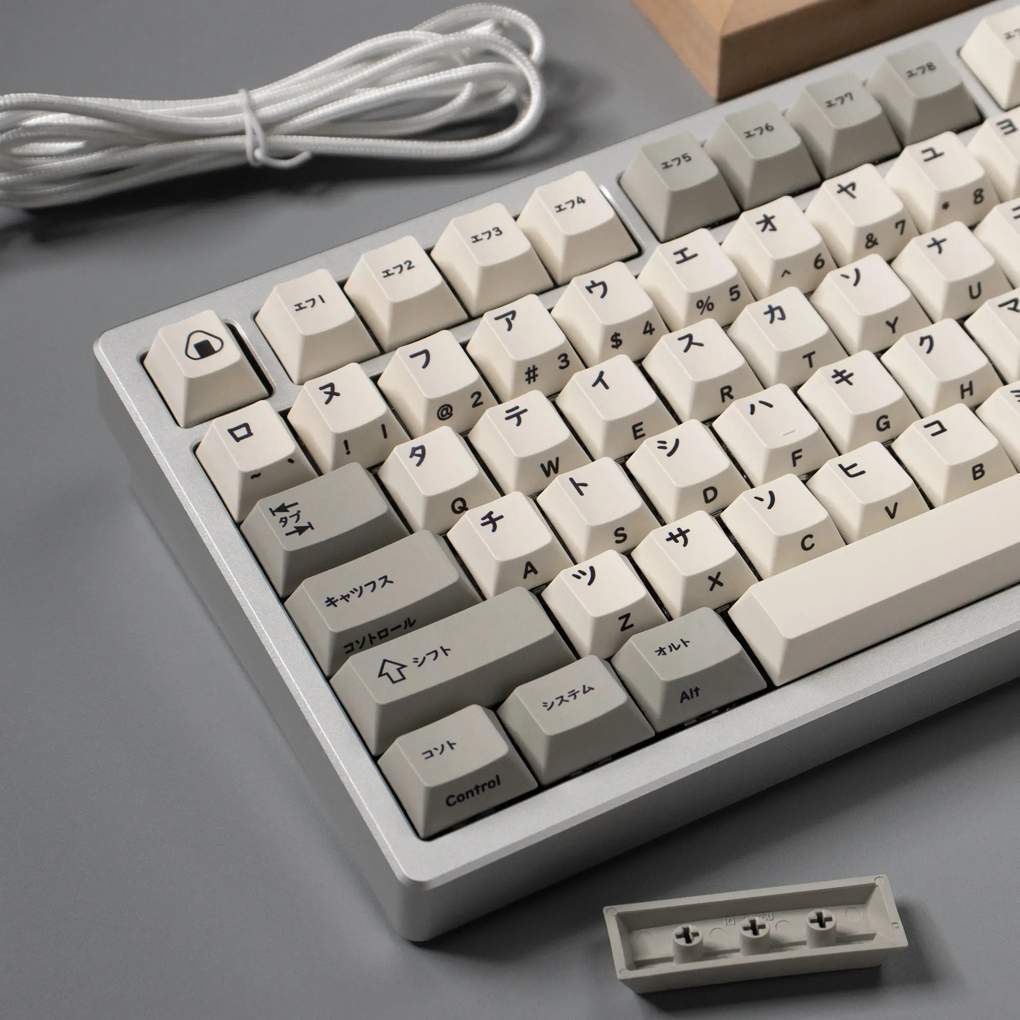 Keebox Retro Katana Teclado mecánico impreso lateral PBT Dye Sub Cherry Profile Fullset - imagen 2