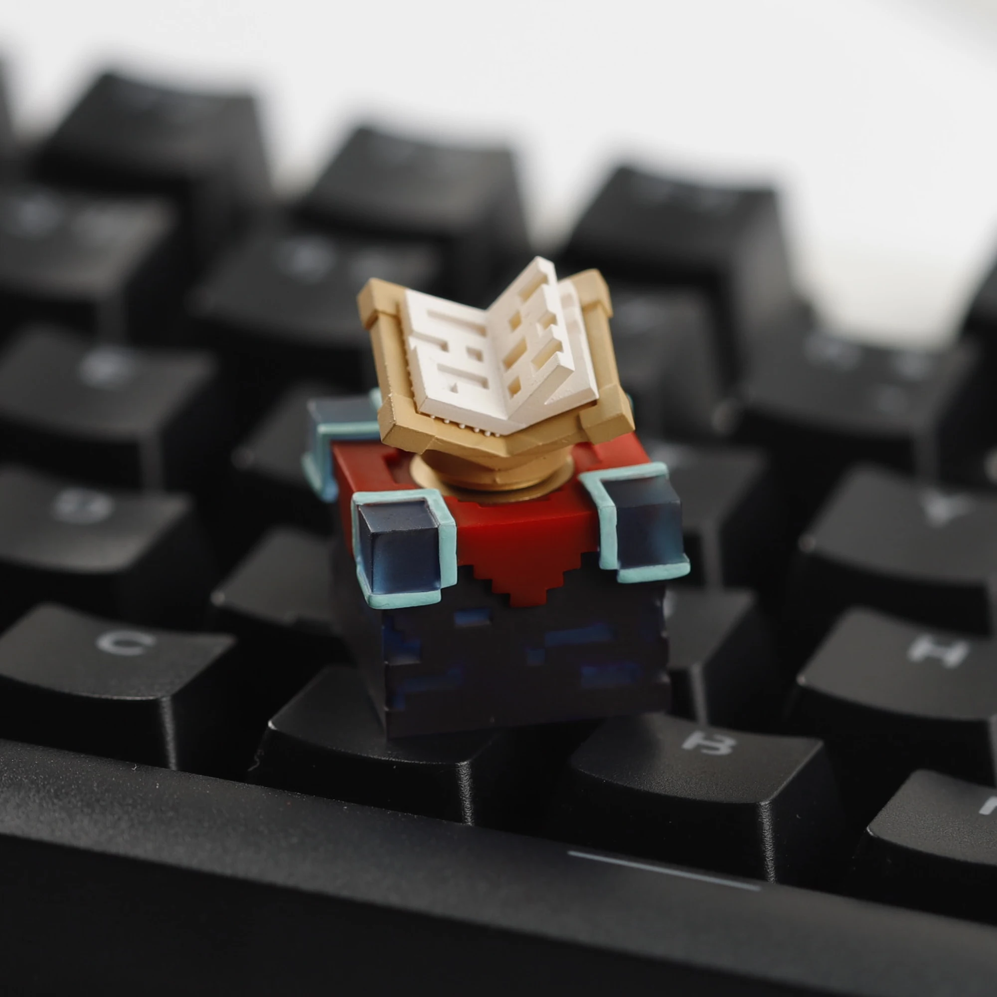 Tapa de llave estilo bloque 3D artesanal, libro giratorio, teclas personalizadas para teclados mecánicos MX Switch, 1 Uds. - imagen 5
