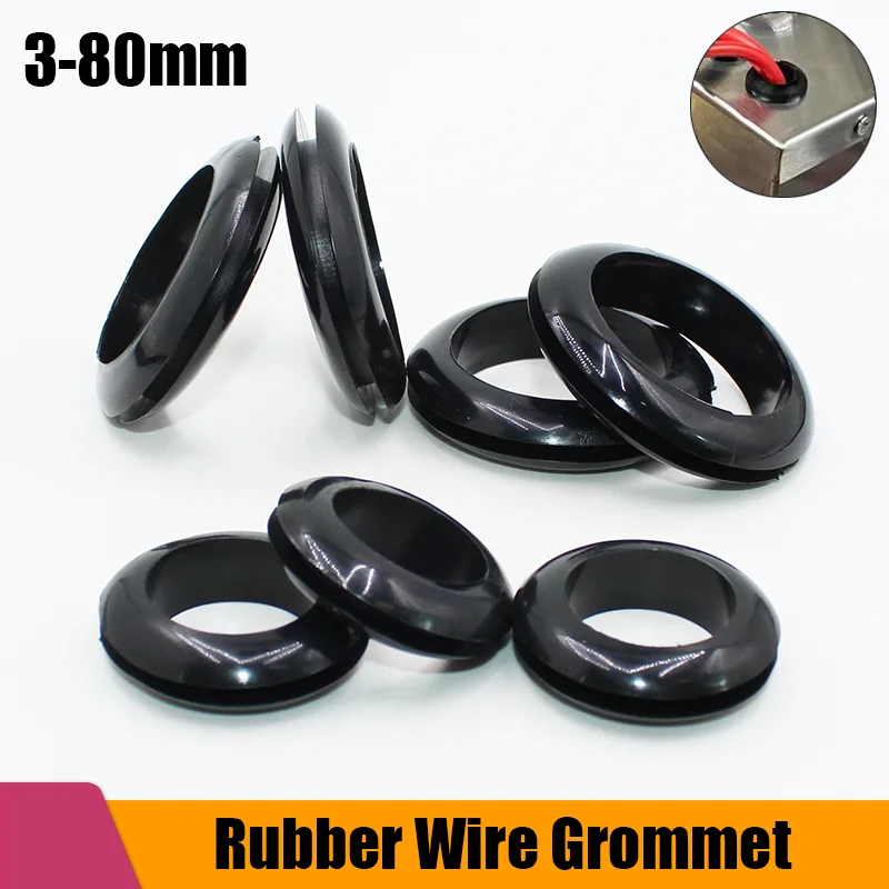 Arandela de goma de doble cara, anillo de sellado de aceite, no tóxico, junta de goma sin olor, protege el alambre
