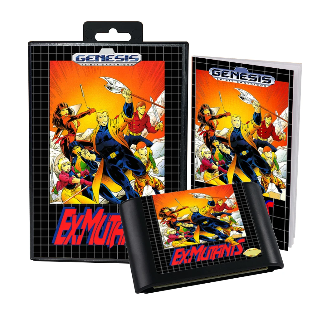 Cartucho de juego Retro EX-Mutants de 16 bits para consolas de videojuegos Sega Genesis Megadrive - imagen 4