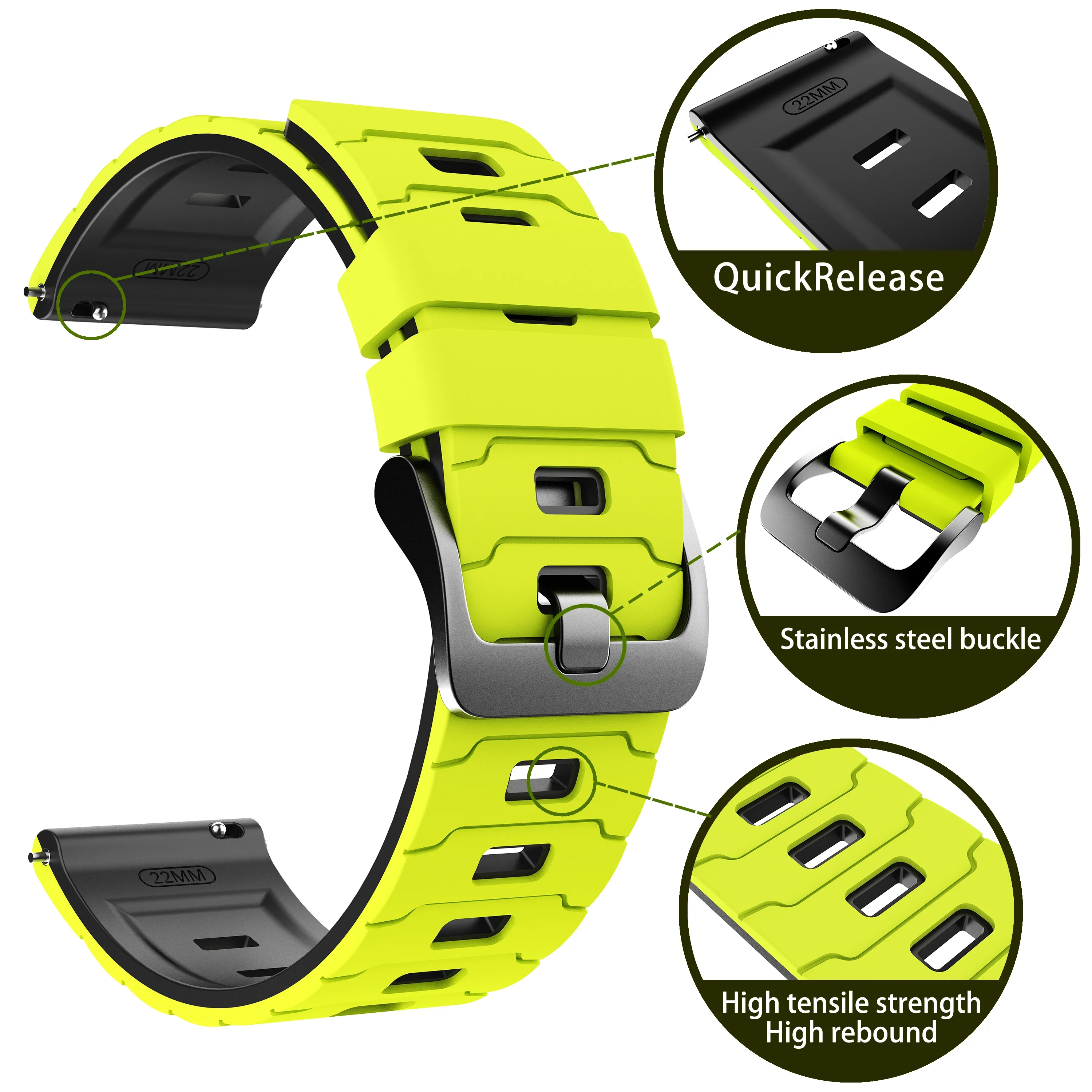 Correa de silicona de 22mm para Xiaomi Watch S4 Sport/S3/S2 46mm 42mm/S1 Active pro Band para Mi Watch 2pro/Color 2 pulseras suaves Correa - imagen 5