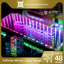 Panel Infinity RGB para PC con iluminación 3D y decoración de chasis