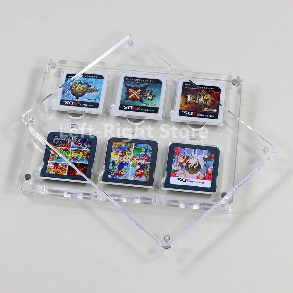 1 unidad para Nintendo NDS, funda acrílica transparente para tarjeta de juego para Nintendo 3DS, estuche de exposición, carcasa de almacenamiento, caja transparente - imagen 2