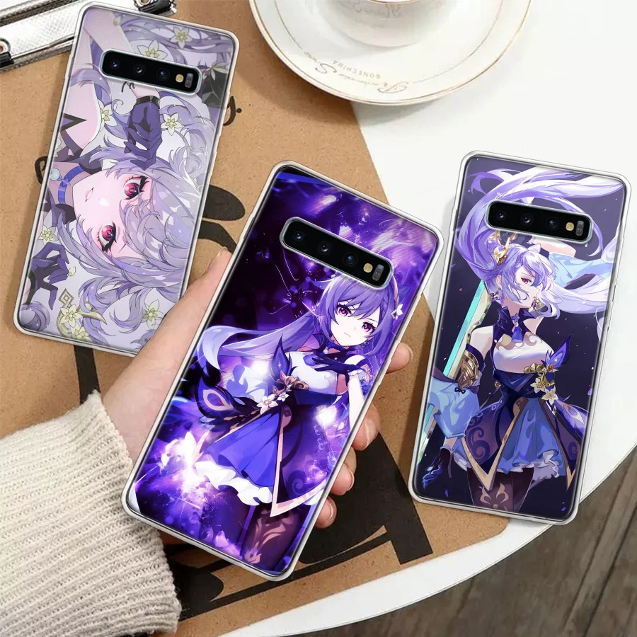 Keqing Genshin-funda de silicona para teléfono Samsung Galaxy S23 S24 S25 Ultra S21 Plus S20 FE S22 S10 + Edge Cover Funda Ga - imagen 2