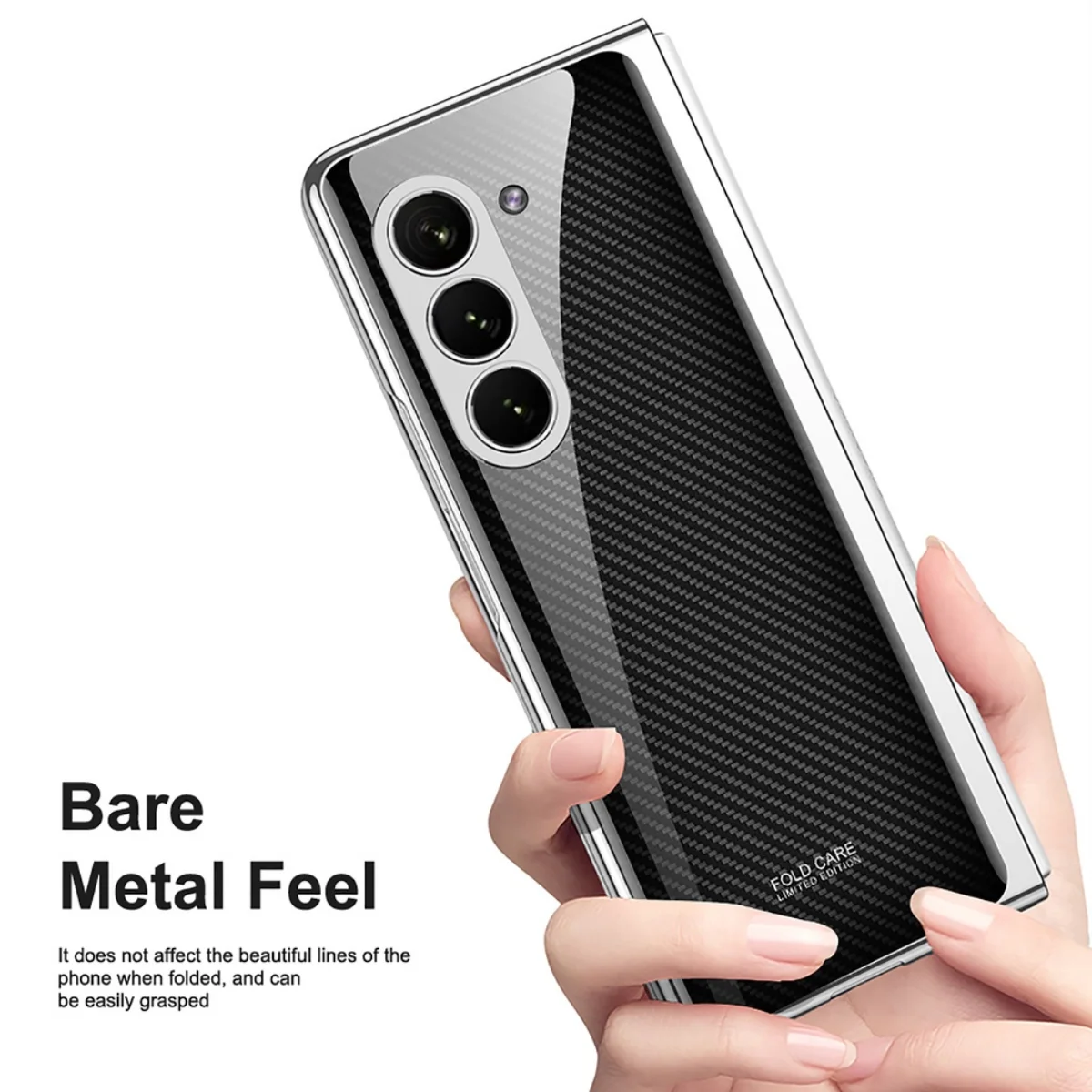 Funda de vidrio templado pintado para Samsung Galaxy Z Fold 5 4, Fold5, Fold4, 5G, carcasa dura - imagen 4