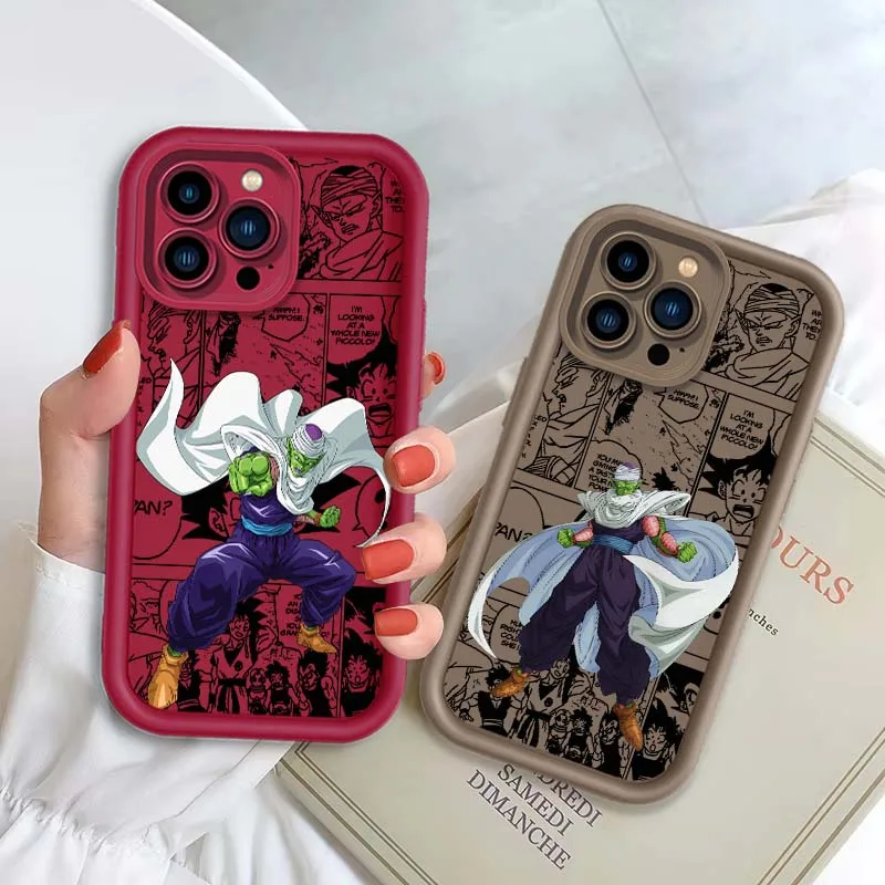 D-Dragon Ball Anime Piccolo para Apple iPhone 17 16 15 14 13 12 11 Plus Pro Max Eye Ladder funda de teléfono - imagen 2