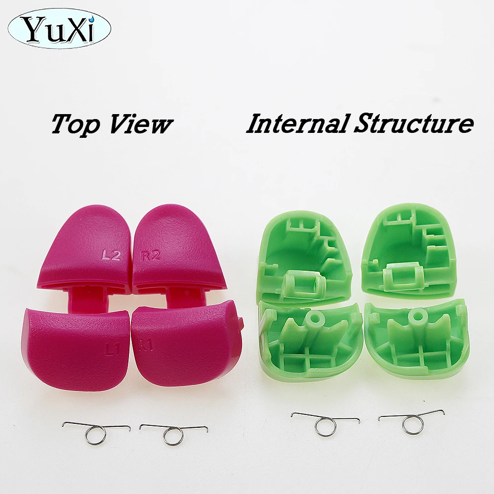 Para controlador PS5 L1 R1 L2 R2 botones de disparo goma de silicona conductora d-pad teclados resortes para PlayStation 5 V2.0 BDM-020 - imagen 5