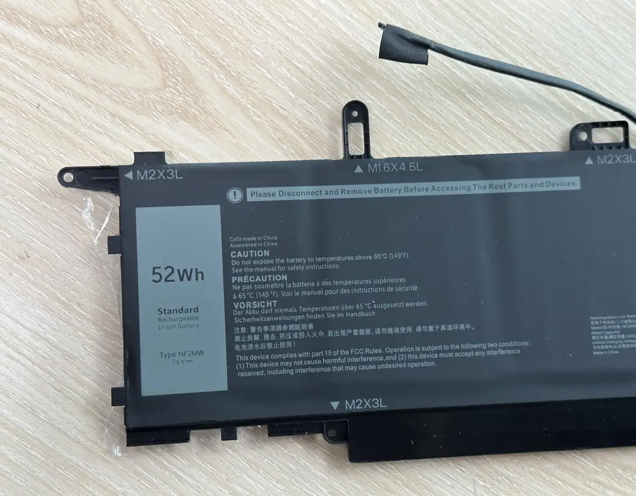 SeagullStar nueva batería NF2MW 52Wh para Dell Latitude 7400 7260 7270 9410 2 en 1 7146W 0C76H7 - imagen 2