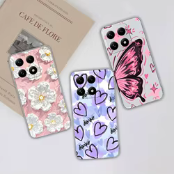 Funda Xiaomi 15T / Pro TPU Silicona Transparente Flores Suave Ligera