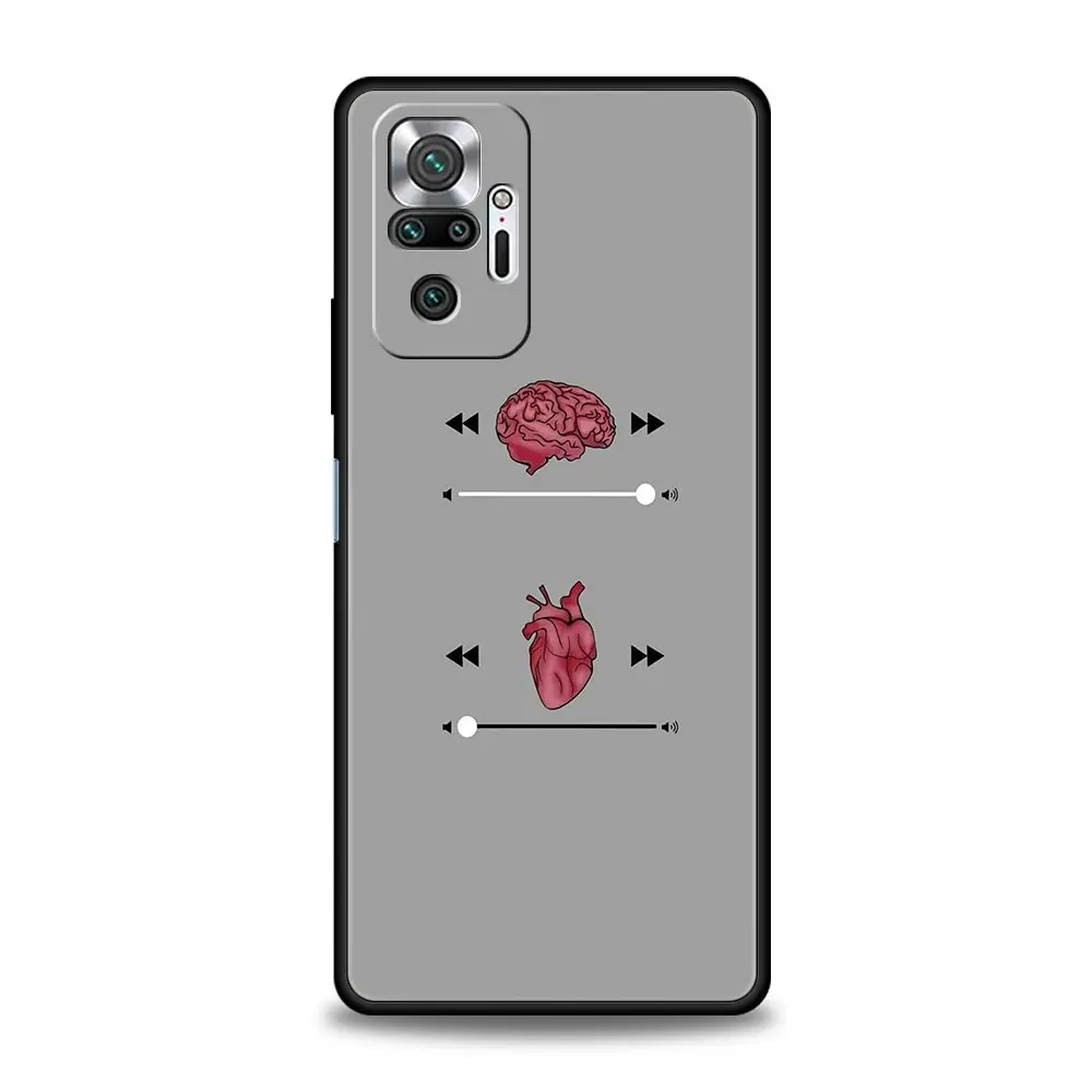 Funda de teléfono médica con corazón creativo para Xiaomi Redmi Note 14 13 12 5G 11 10 Pro Plus 4G 9S 9 14C 13C 12C 10C 9C 9A, funda suave de TPU - imagen 2