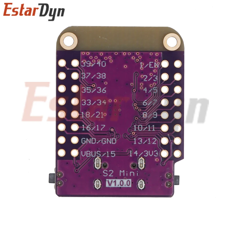 Placa S2 Mini V1.0.0 WIFI IOT basada en ESP32-S2FN4R2 ESP32-S2 4MB FLASH 2MB PSRAM MicroPython Compatible con Arduino - imagen 2