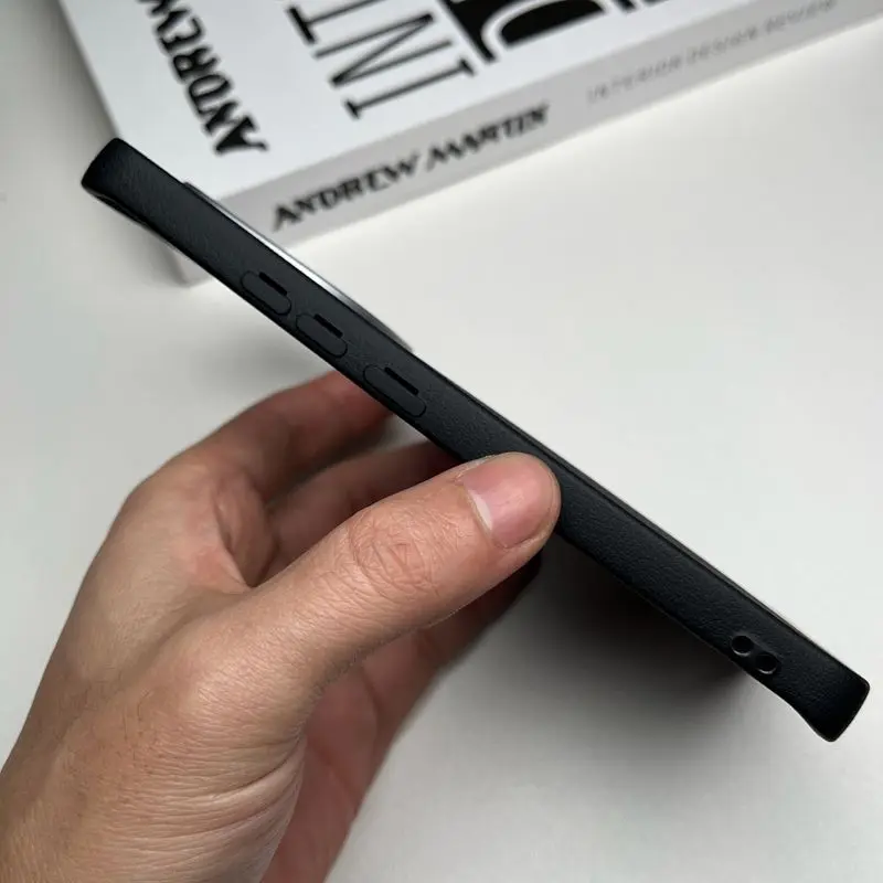 Para Xiaomi Redmi Note 14 Pro Plus funda dura de piel sintética delgada funda protectora trasera magnética para Redmi Note 14 13 Pro Plus shell - imagen 5