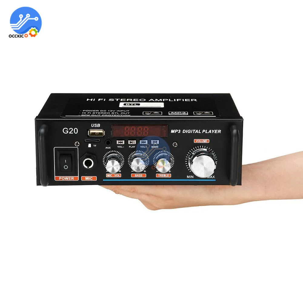 Sistema de sonido HiFi para cine en casa, Subwoofer de 220V y 600W, amplificador de Audio para coche, FM, TF, AUX, reproductor MP3, Control remoto - imagen 4
