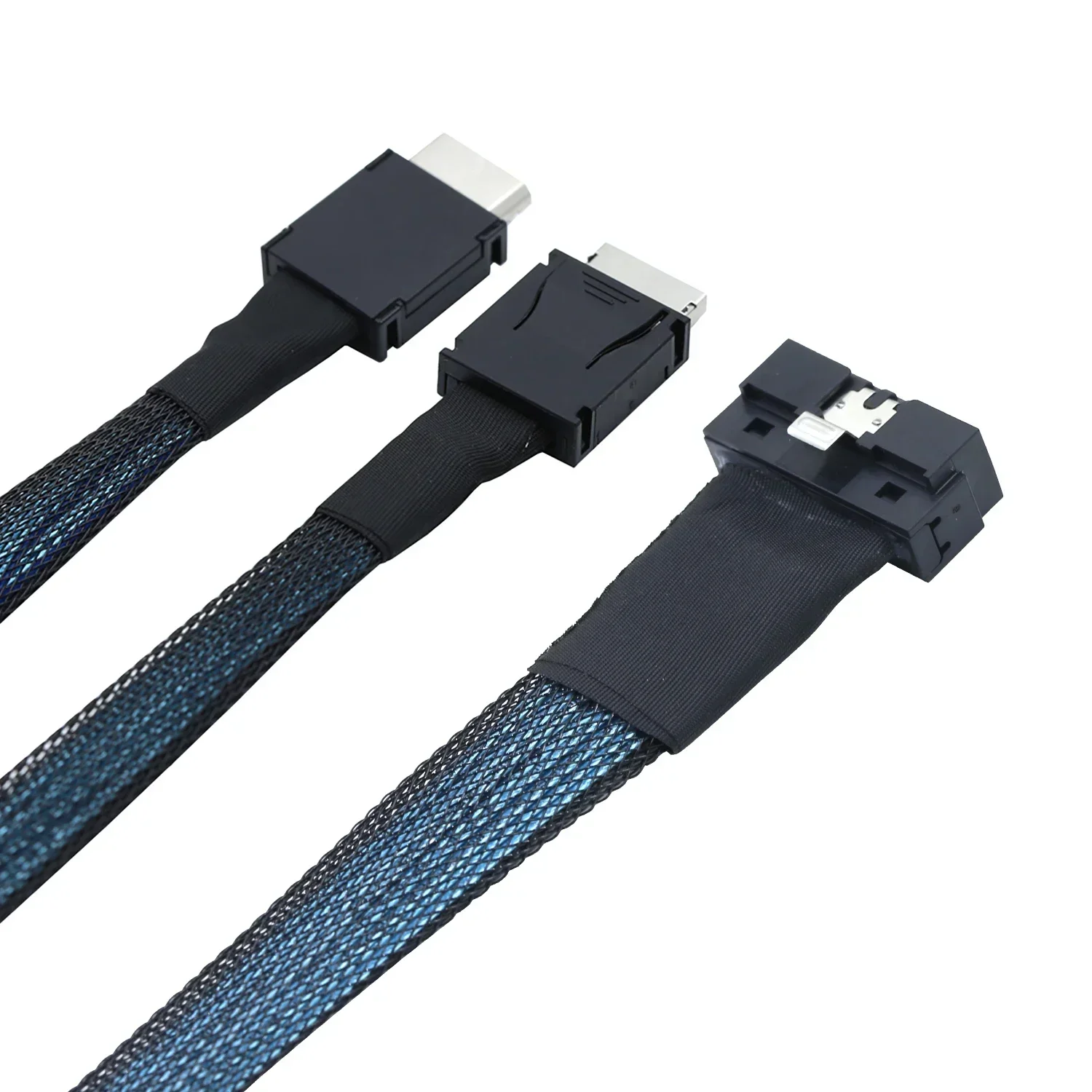 PCI-E Ultraport Slimline SAS 4,0 LP perfil bajo SFF-8654 8i 74 pines a Dual 2X OCulink 8611 4i 38Pin cable de tarjeta gráfica de servidor - imagen 3