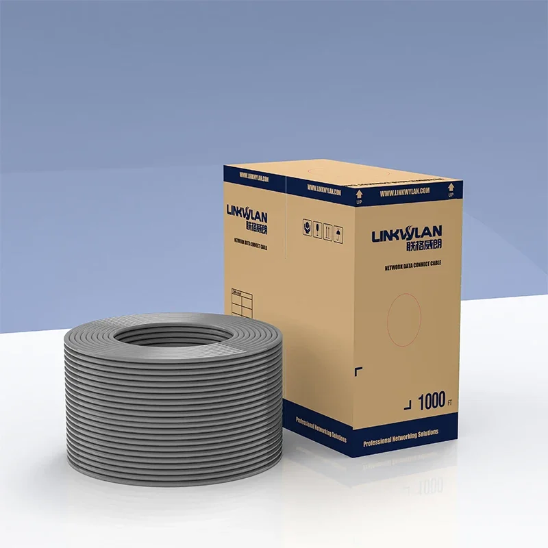 Cable de red Ethernet Cat6A S-FTP parche blindado Cable a granel crudo 26AWG cables de cobre trenzados multinúcleo LSOH/LSZH - imagen 5