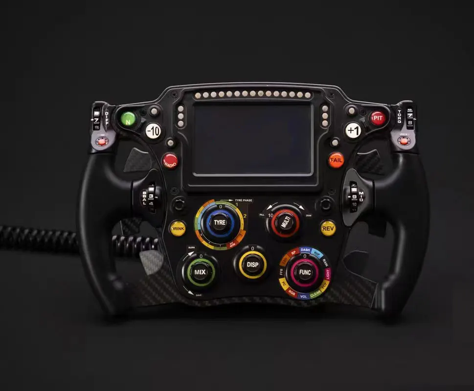 Simulador de juego de carreras con fórmula RS16, volante de juego para PC con pantalla táctil de alta definición de 4,3 pulgadas para Fanatec SIMAGIC