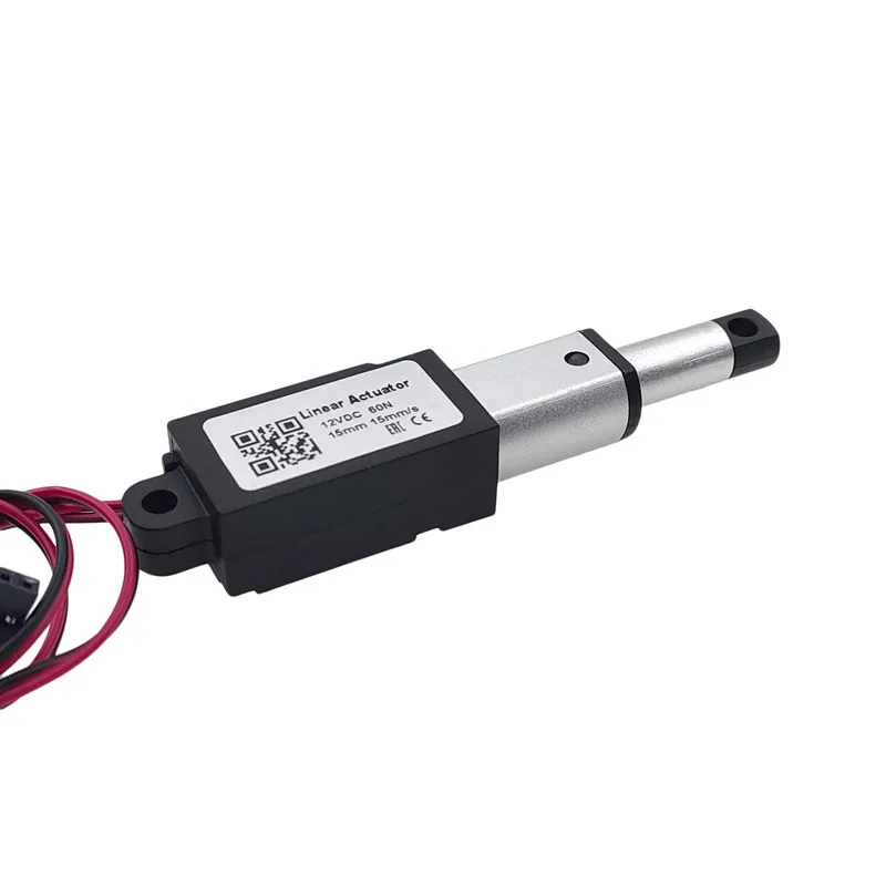 Micro actuador lineal DC 12V Motor 10/15/20/25mm carrera Mini varilla de empuje eléctrica Putter para controles remotos automatización del hogar - imagen 4