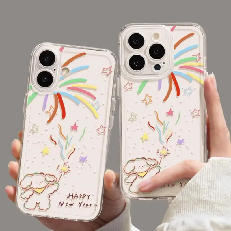 Funda para cachorro para iPhone 11 13 16 15 14 12 Pro Max XS XR 8 7 Plus, carcasa protectora de pantalla a prueba de golpes - imagen 2