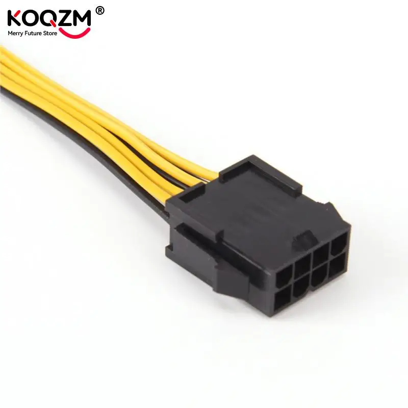 Extensión de potencia de 19cm, Cable adaptador de 8 pines a 8 pines, ATX, EPS, macho a hembra, PSU, placa base - imagen 3