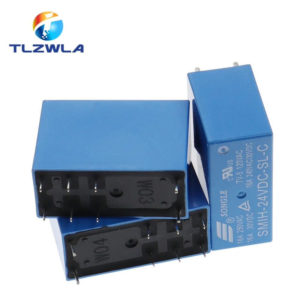 1 Uds relés SMIH-05VDC-SL-C SMIH-12VDC-SL-C SMIH-24VDC-SL-C 5V 12V 24V 16A 6/8PIN relé Original SMIH-05VDC-SL-A - imagen 4