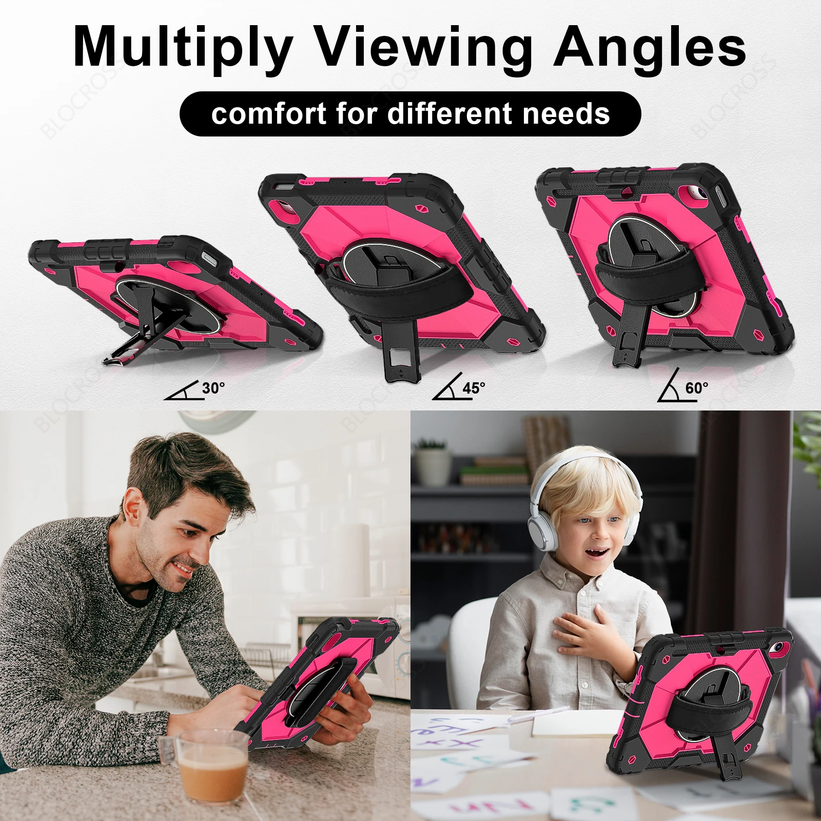 Funda armadura para iPad A16 11th 2025 10th 10,9 2022 Mini 7/6 soporte para niños funda para tableta a prueba de golpes para iPad Air 11 10,9 Pro 11 Air 13 - imagen 3