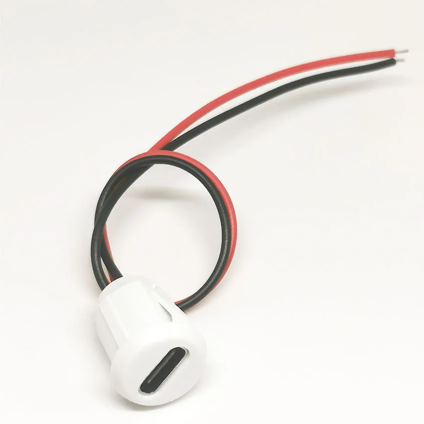 Cable de soldadura de presión Directa tipo C 2P/4P, inyección de pegamento, Base hembra, adaptador de conector USB tipo C, Base hembra impermeable - imagen 5