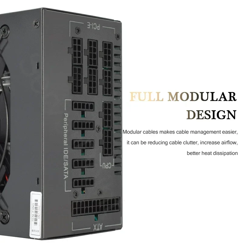 160V-240V ETC RVN ATX PC PSU para máquina de minería BTC módulo completo 1800W 2000W fuente de alimentación de minería compatible con 8 GPU - imagen 5