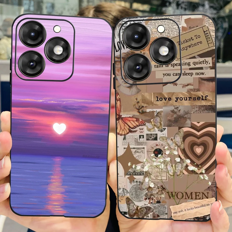 Funda de silicona suave para teléfono, carcasa con dibujos pintados para ITEL A70, A665L, 6,6 pulgadas - imagen 5