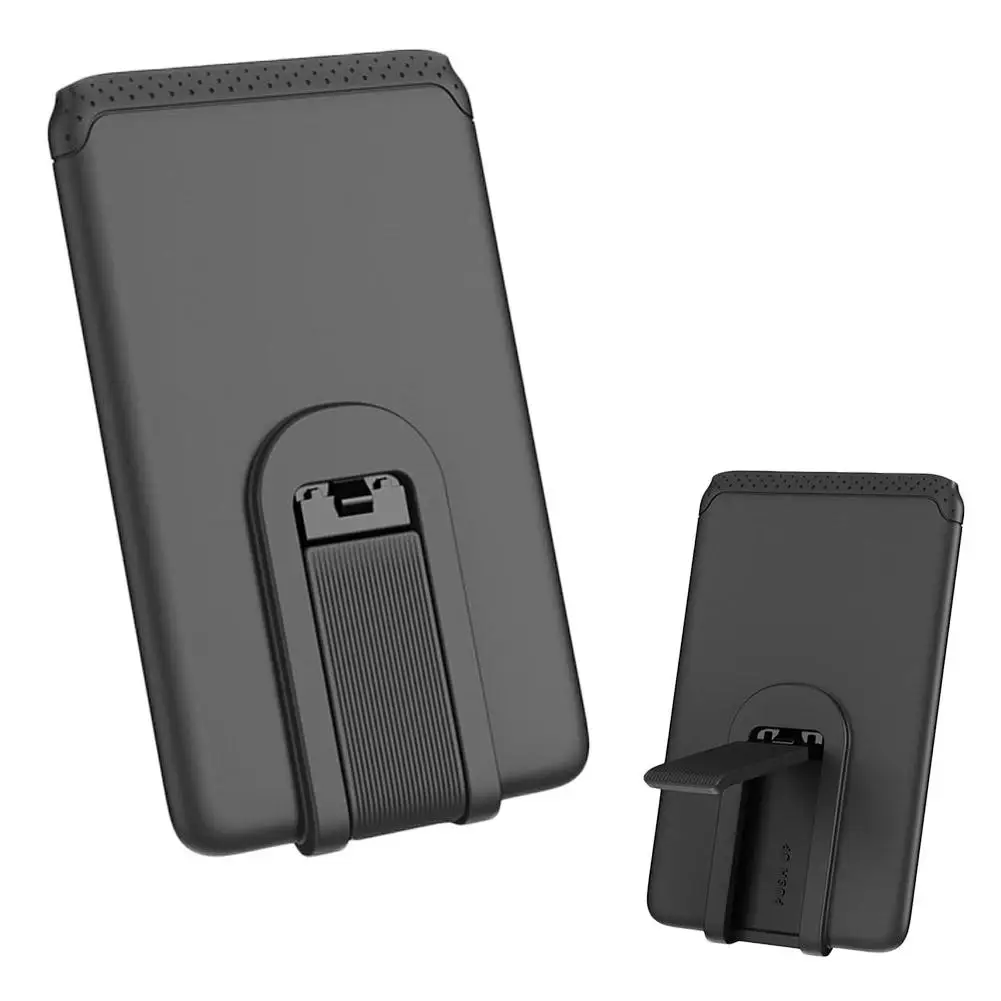 Soporte Universal de silicona para tarjetas de teléfono, funda tipo billetera para IPhone, adhesivo trasero para autobús/identificación, adhesivo para tarjetas bancarias - imagen 5