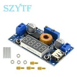 XL4015 Convertidor DC-DC Reductor Ajustable 5 A con Voltímetro