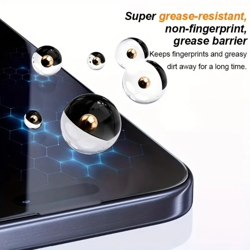 Protector de pantalla Ultra transparente de 3 uds para iPhone 17 16 15 14 Pro Max Air 16E vidrio templado de aire para iPhone 13 12 11 Pro XR XS Max - imagen 4