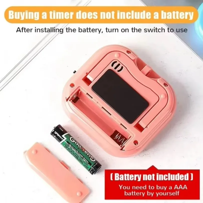 Temporizador Digital magnético multifuncional, temporizador electrónico, pantalla LCD, cocina, hornear, cuenta atrás, dormitorio, recordatorio de aprendizaje, regalo - imagen 3