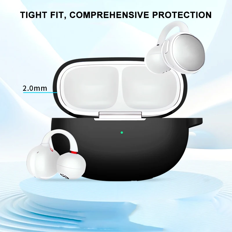 Para EarFun Clip funda suave de silicona auriculares inalámbricos cubierta para EarFun Clip funda protectora a prueba de golpes - imagen 5
