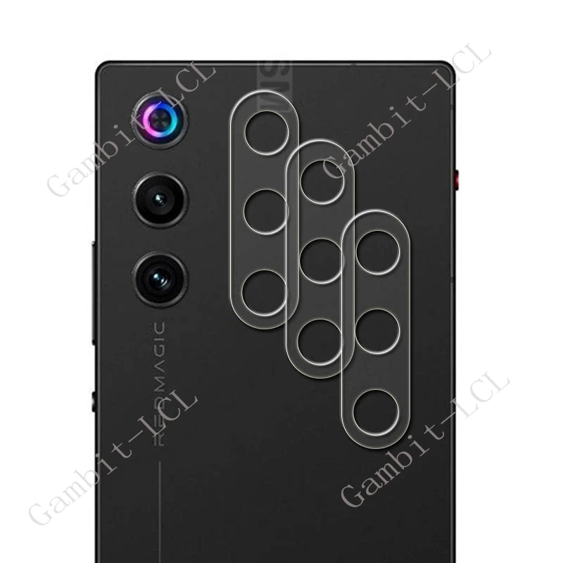 Lente de cámara integral 3D para ZTE Nubia Red Magic 10 Air 6,8 "vidrio templado en RedMagic10Air película protectora de pantalla trasera