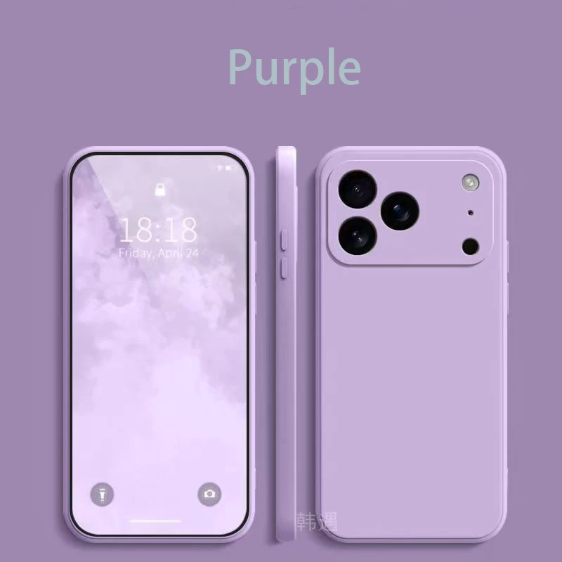 Funda cuadrada de silicona líquida para teléfono Apple iPhone 17 Pro Max 17 Air Soft Cover - imagen 5