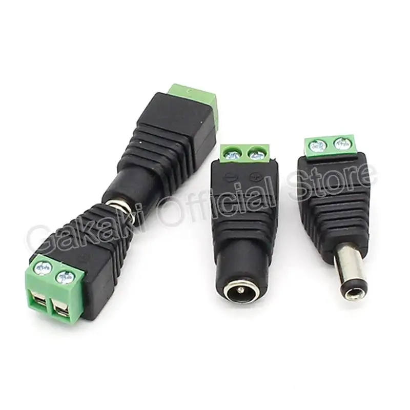 Conector macho hembra coaxial CAT5, adaptador Balun de vídeo para tira de luces Led, accesorios de cámara CCTV, 12V DC BNC, 2/5/10 Uds. - imagen 4