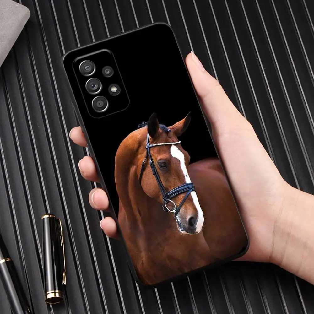 Horses Galloping Horse Animal Phone Cover Galaxy A53 5G Case For Samsung A54 A52 A52S A51 A71 A73 A72 A41 A91 A32 A33 Back Cases - imagen 2