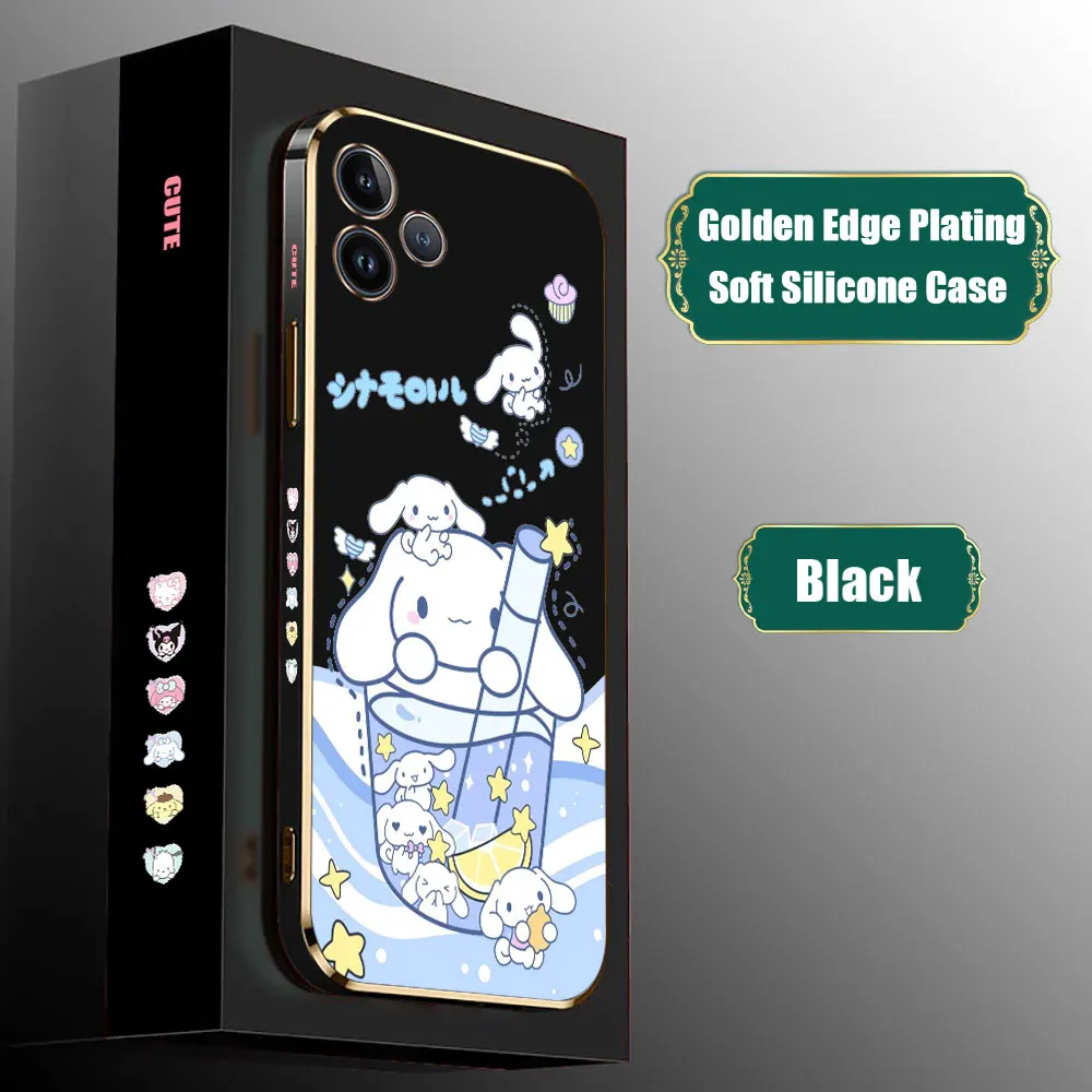 Funda de dibujos animados Pochacco Cinnamoroll para infinix Hot 30I 30 20 20S 20I 12 12I 11 11S 10 10S 10I 9 8 Play Pro Nfc, cubierta chapada - imagen 3