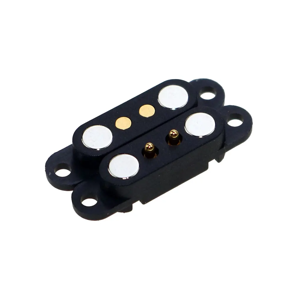 2 pares 2P 3P 4Pin 5Pin DC magnético Pogo Pin conector Pogopin macho hembra 2A impermeable alta corriente resorte cargado toma de corriente - imagen 4