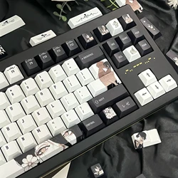 Juego de teclas con tema Reze 3,0 Pro, teclas personalizadas originales hechas a mano con perfil de cereza PBT para accesorios de teclado mecánico, regalo DIY
