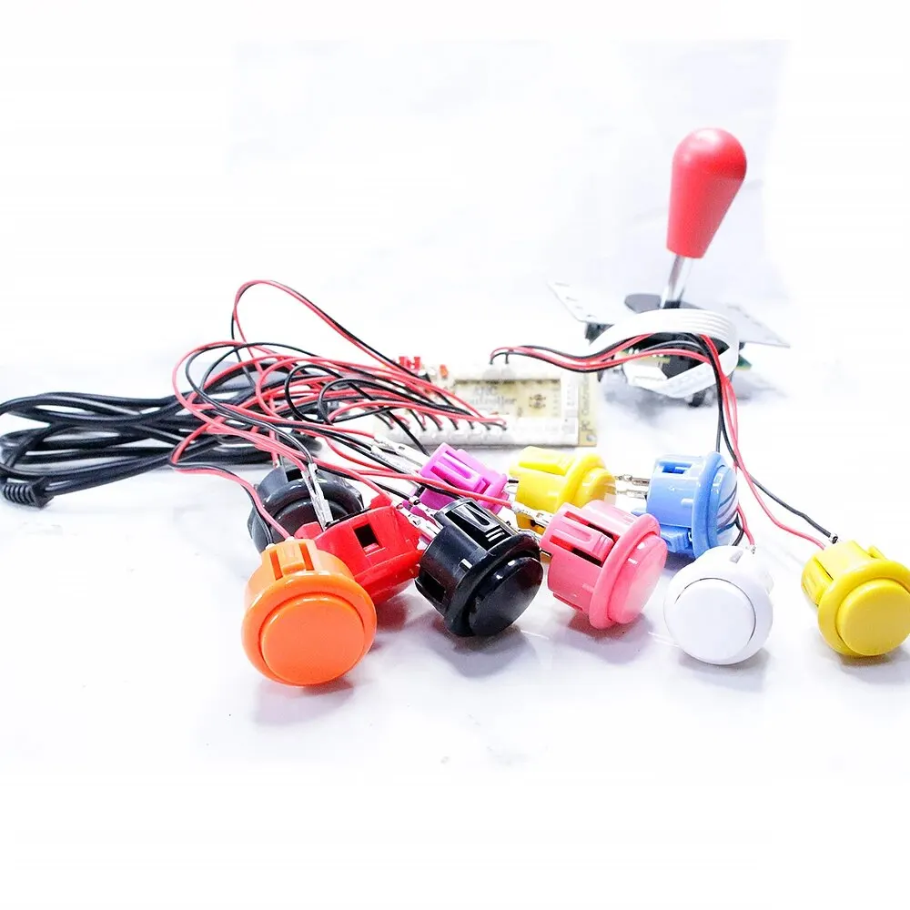 Copia de SANWA, máquina de juego, consola Arcade, Kit DIY, Joystick de 8 vías, botones pulsadores para PC Raspberry Pi, controlador de placa USB de retardo cero - imagen 2