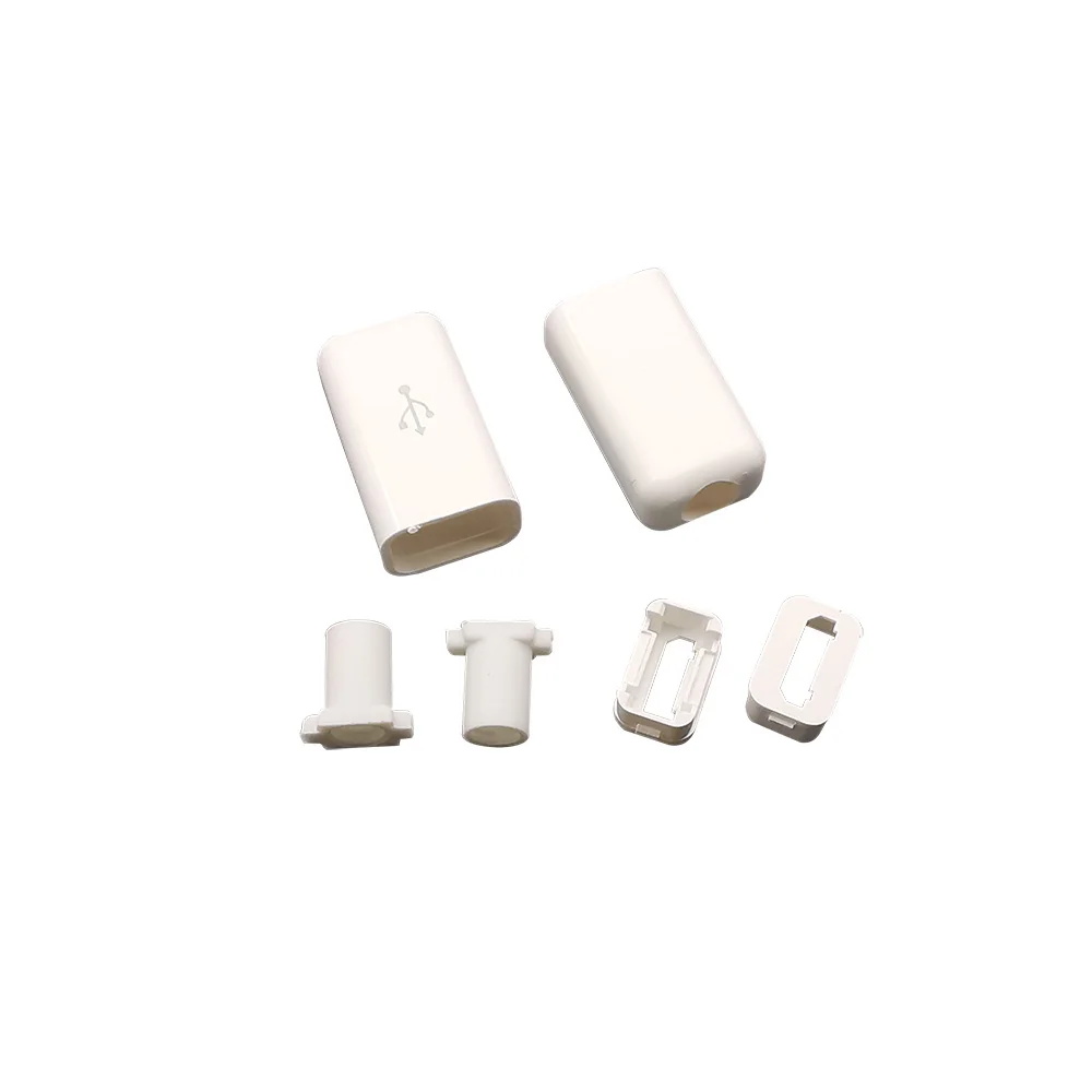 5 pares Micro USB 5 pines macho enchufe tipo soldadura conectores carga datos enchufe reparación DIY 5V Micro USB montaje negro blanco Shell - imagen 3