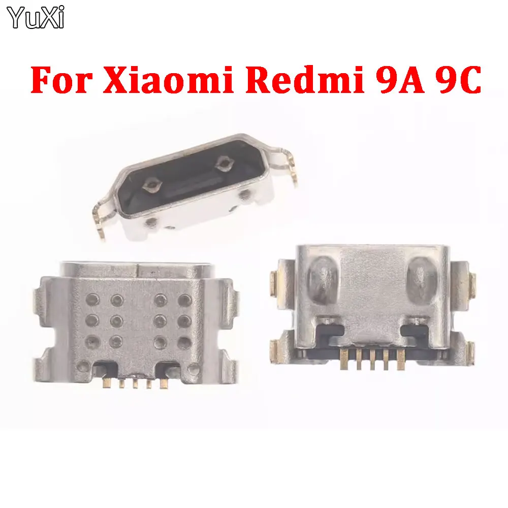 Conector de carga Micro USB para Xiaomi Redmi 9A 9C Pocophone POCO C3, conector de puerto de carga, 1-5 Uds.